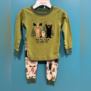 National Park Pajamas with Forest Animal Print